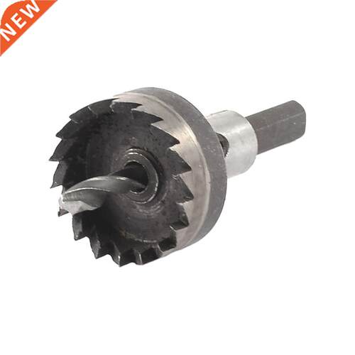 28 mm Diameter Electric Drill Saw Iron HSS Crown Silver Tone