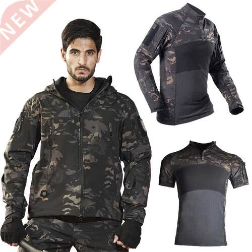 Outdoor Hiking Jacket+Shirts Soft Shell Outwear Windproof Wi