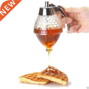 200ML Honey Juice Syrup Dispenser Practi Acrylic Pot Jar