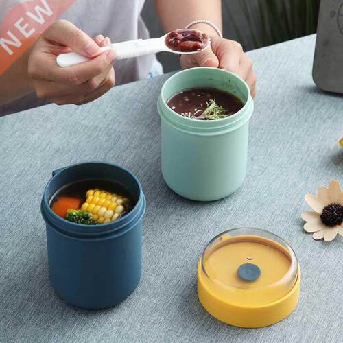 2021 500ML Wheat Straw Eco-friendly Lunch Box Soup