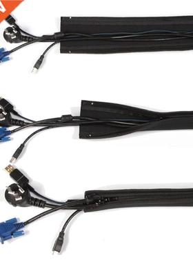 DIY Neoprene Cable Management Sleeve Zipper Wrap Wire Hider
