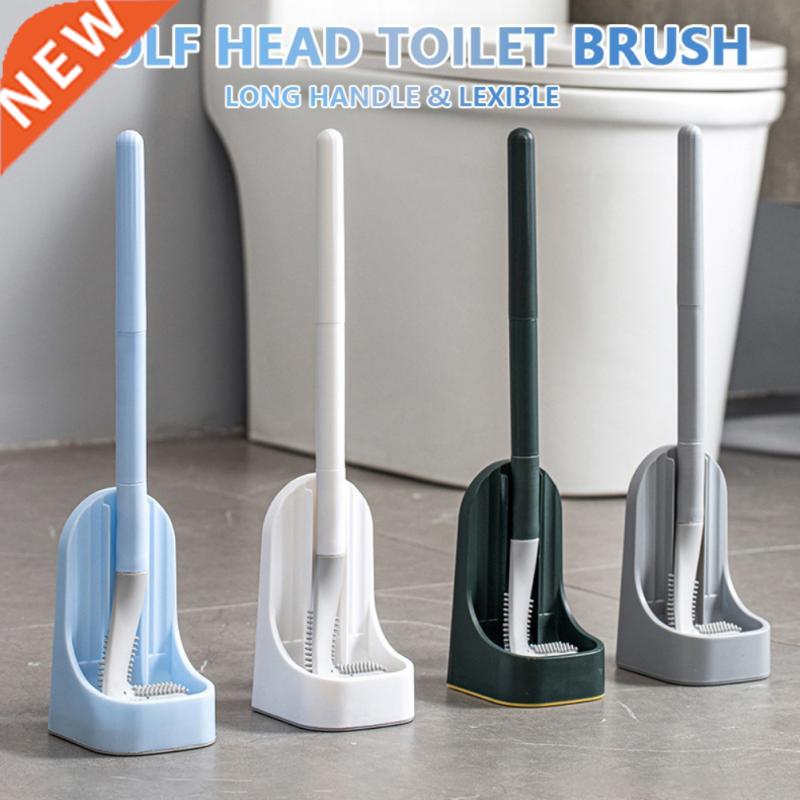 Long Handle Toilet Cleaning Brush Durable Silicone Brush Gol