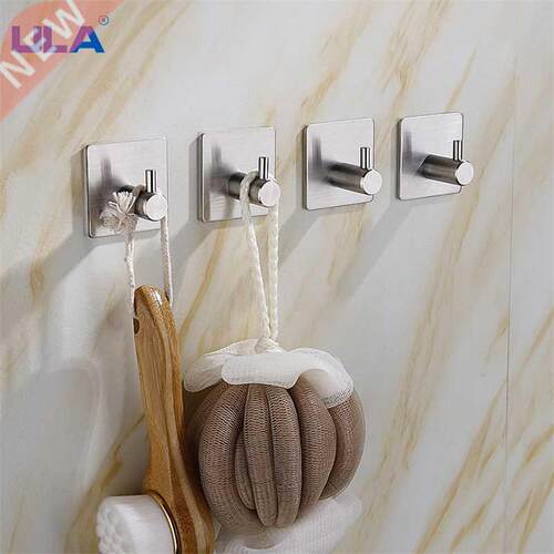 Self Aesive Home Kitchen Wall Door Hook Key Rack Kitchen