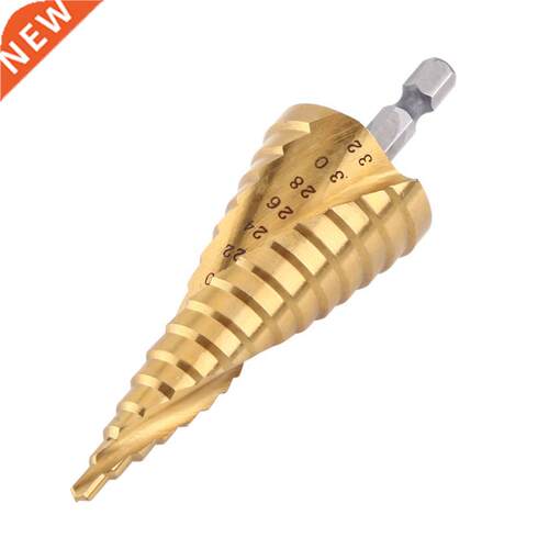 Hi-Speed Steel Titanium Coated Step Drill Bit Spiral Flute H