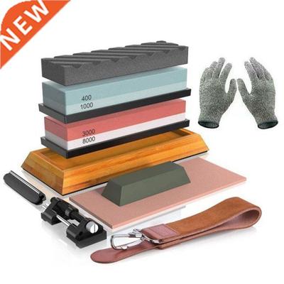 Whetstone Set 400 8000 Grit Whetstone Set with Flat Blade Sh