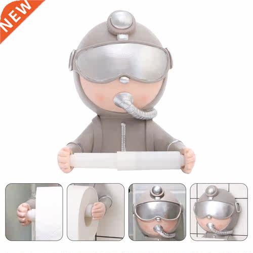 1PC Creative Diver Roll Paper Rack Punching Toilet Tissue