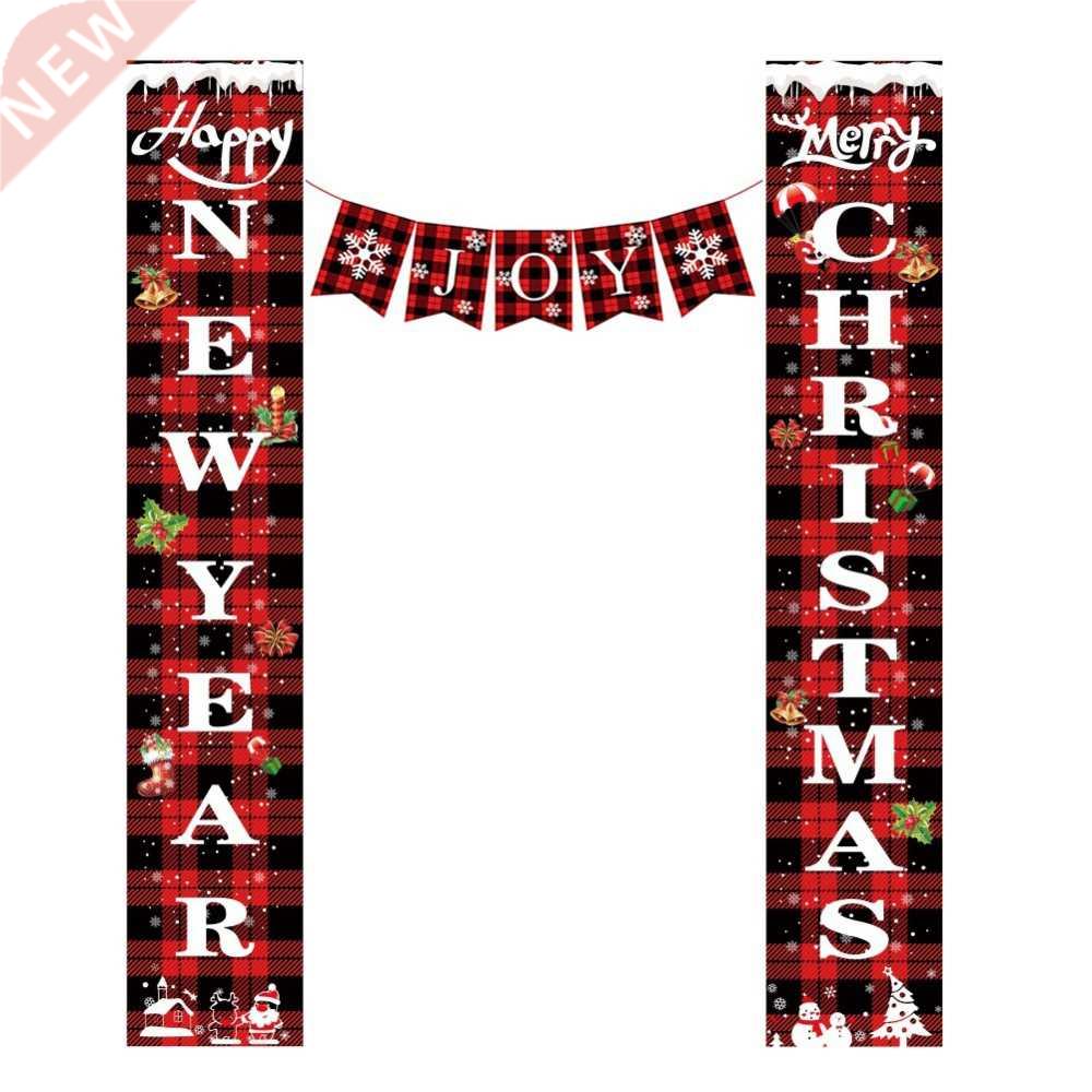 Merry Christmas Porch Sign Christmas Front Door Hang Sign