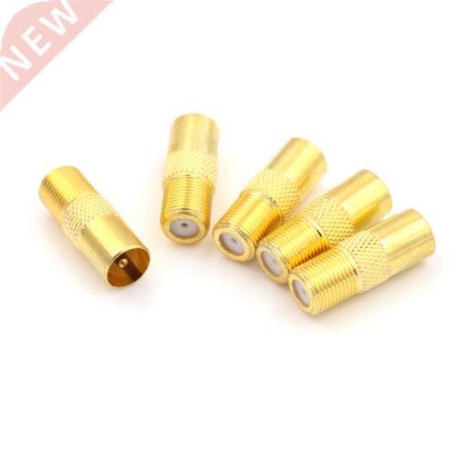 5PCS Coaxial Coax RF Adapter Connectors TV PAL Male Plug to