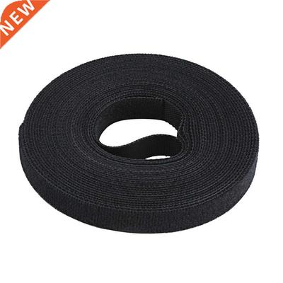 Black Nylon Cable Manager Winder Cable Clip Ties Belting