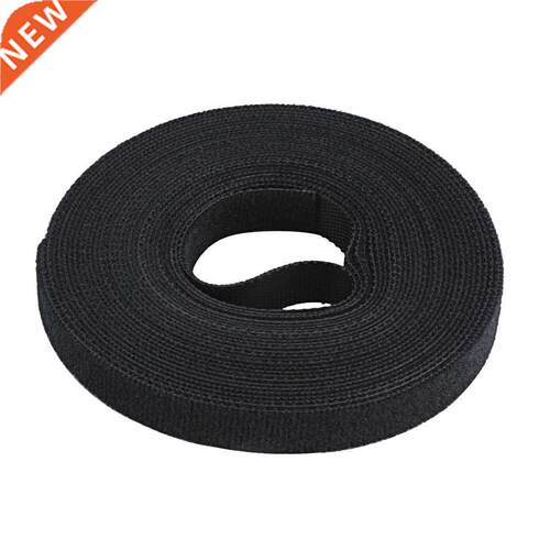 Black Nylon Cable Manager Winder Cable Clip Ties Belting