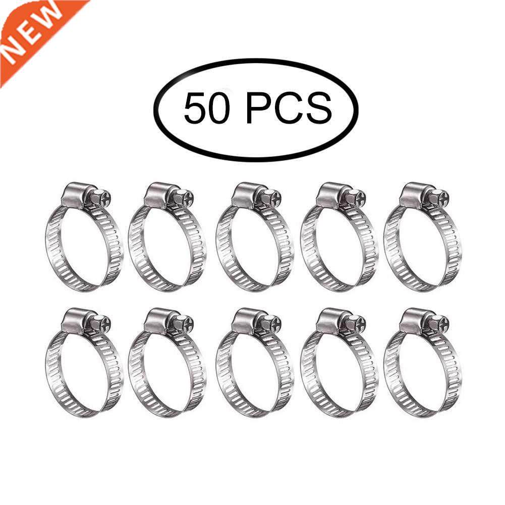 10pcs/20pcs/50pcs Hose Clamp Stainless Steel Adjustable 13-1