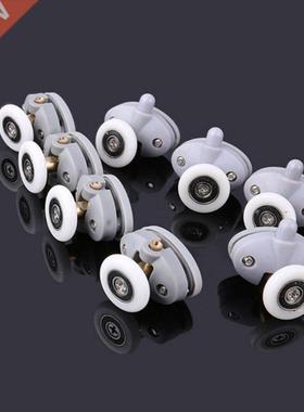 8Pcs/Set Adjustable Shower Room Cabins Pulley Bathroom Rolle