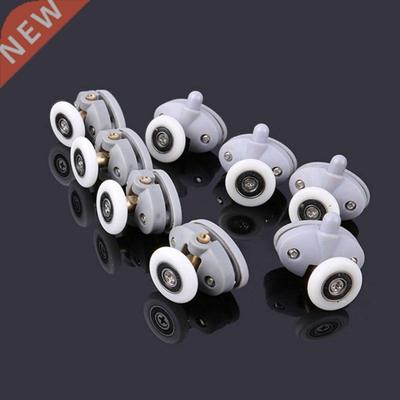 8Pcs/Set Adjustable Shower Room Cabins Pulley Bathroom Rolle