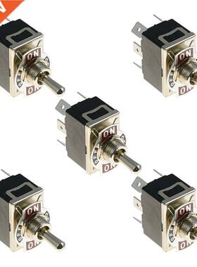 5 x ON-OFF-ON Standard Toggle Switch SPDT 15A 125V, 10A 125V
