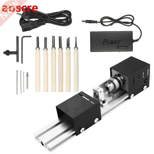 100W Mini Lathe Beads Machine Miniature  Lathe Woodworkin