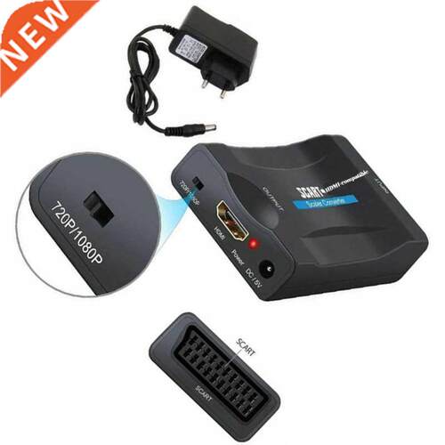 1080P SCART To HDMI-compatible Video Audio Converter AV Sign