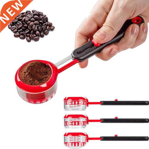 New Coffee Measuring Scoop Adjustable Volume Tablespoon Meas