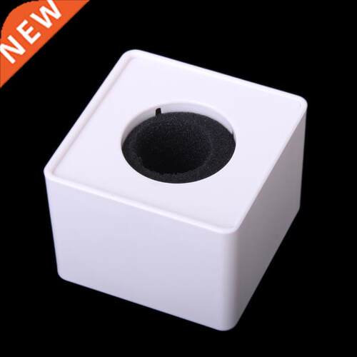 White ABS Square Cube Design Microphone Mic Station For Se