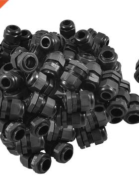 50 x Black Connector PG11 5-10mm Diameter Cable Gland