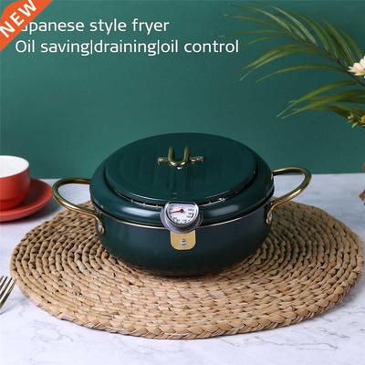 Kitchen Stainless Steel Deep Frying Pot Oil Fryer with a
