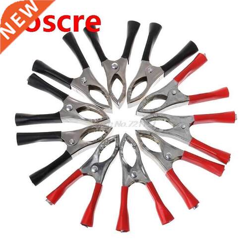 10pcs 30A Alligator Clips Battery Test Lead Clap Crocodile