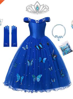 Cinderella Dress For Girls Carnival Party Christmas Cosplay