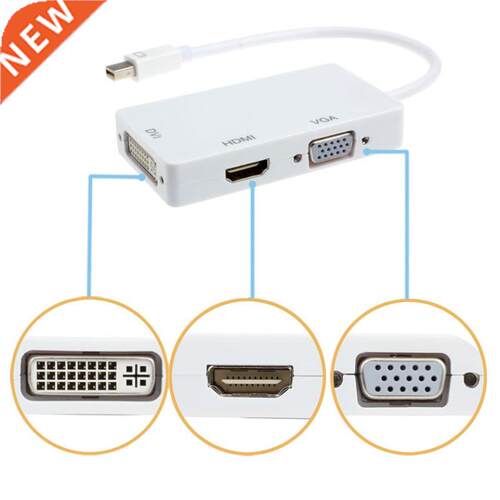 Display Port Thunderbolt to DVI VGA HDMI Adapter  in1 for M