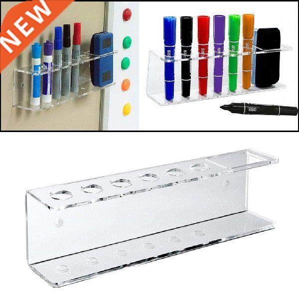 Pencil Storage Cup Acrylic Wall Mount Whiteboard Markers图片