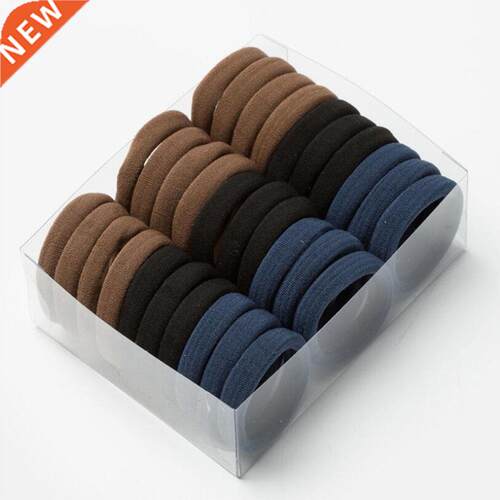 30pcs Girls Solid Color Big Rubber Band tail Holder Gum Head