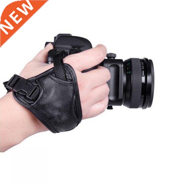 Professional Soft PU Leather Hand Grip Holder Black Wrist St