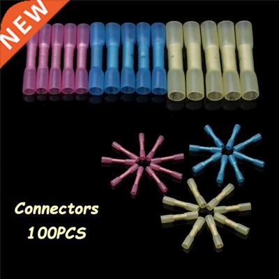 100PCS/set Heat Shrink Butt 3 Sizes Waterproof Butt Crimp Te