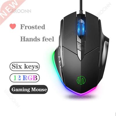 Wired Mouse Gamer 7200 DPI Optical 6 Button USB Glowing Gami