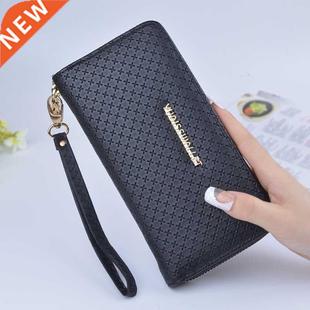 Ladies Zipper Purse Large Capacity Practical Hand Wallet Wom