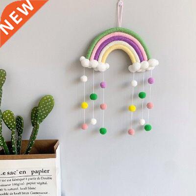 4Colors Home Hanging Decoration Macrame Rainbow Wall Decor