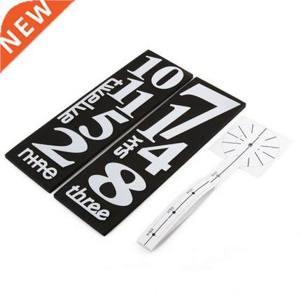 Modern  Large Wall Clock Kit 3D Mirror Surface Sticker fo