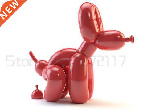 New American art products, shiny dog balloons, resin