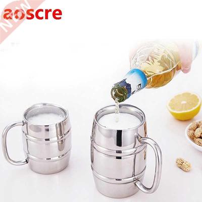 Stainless Steel Mug Metal Drinkware Cups Beer Coffee Tea Mug