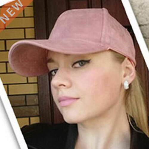 New Fashion Womens Mens Snapback Suede Baseball Cap Sun Viso