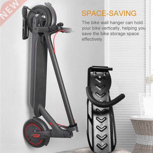Bike Wall Rack Scooter Holder Space-Saving Practical For