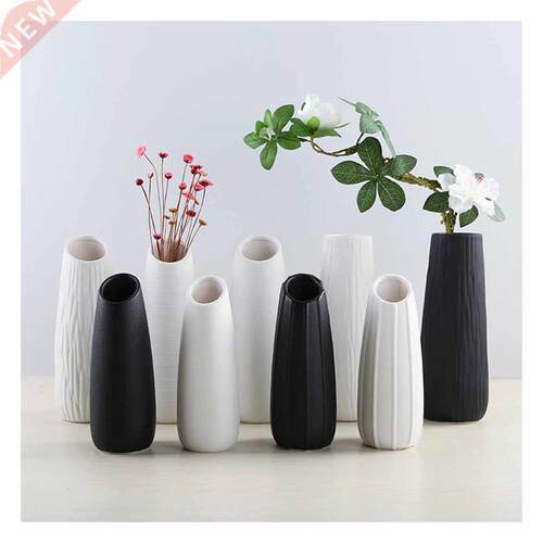 Hot Modern Ceramic Vases White/black Table Vase European