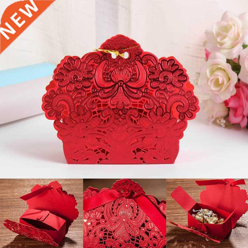 25pcs/lot Carved Hollow Candy Box Wedding Favor Event