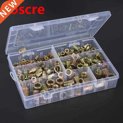 Wood Insert Nut T Nut 210pcs Carbon Steel Nutsert Kit , M5,