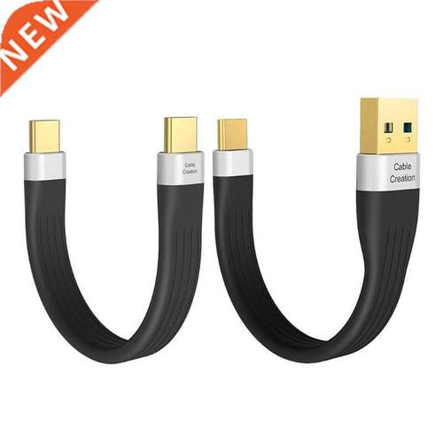 Fast Charging 3-A Portable Flat USB to Type C Cable 5Gbps Ty