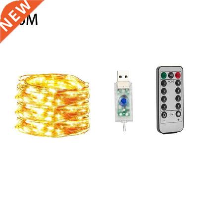5/10/20 Meters USB Copper Wire Lamp String Wireless Remote