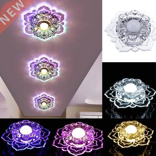 Dimming Modern Crystal LED Ceiling Lights Fixture Lamp for