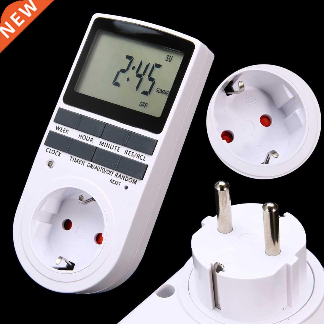 Tier Switch Socket EU Plug-in Prograable 7 Day 12/24 Hour