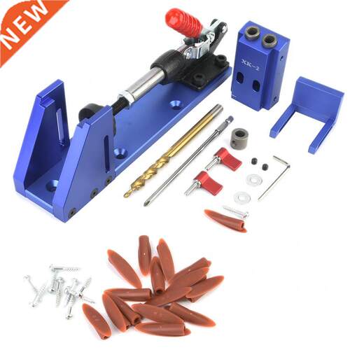 Wood Working Tool Pocket Hole Jig with Toggle Clamp and Step