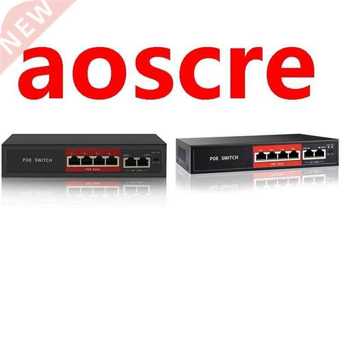 48V 65W POE Switch with 4 100Mbps Ports IEEE 802. Af/At ove