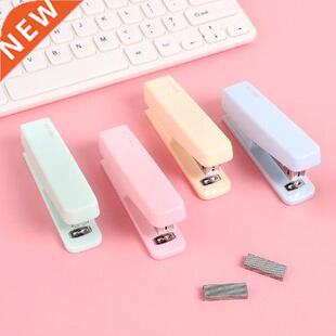 Cute Macarons Color Stapler Creative Pure Color Binding