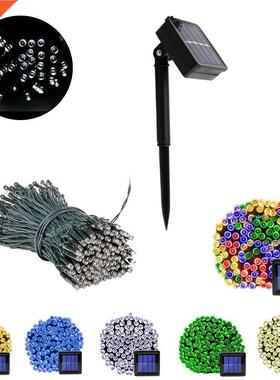 Outdoor Solar String Fairy Light 200 100 LED Festoon Waterpr